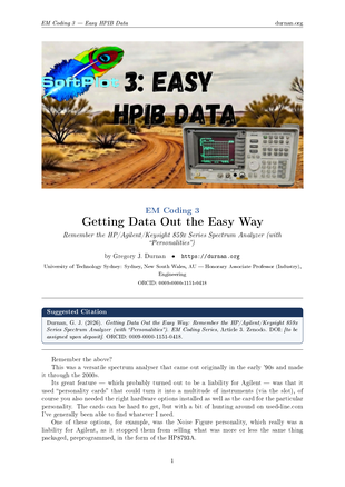 EM Coding — Twenty Articles on Radio Science